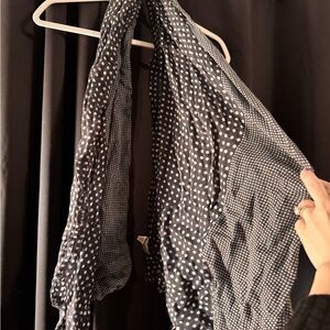 a new day Black and White Polka Dot Lightweight Scarf